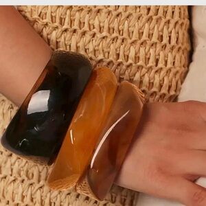 Set of Three Resin Bangles